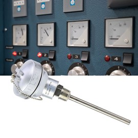 1/2" NPT Thread Thermocouple, -200°C to 420°C Range RTD PT100 Temperature Sensor Stainless Steel Thermocouple for Industrial and Thermistor Probe Laboratory Use(PT100)