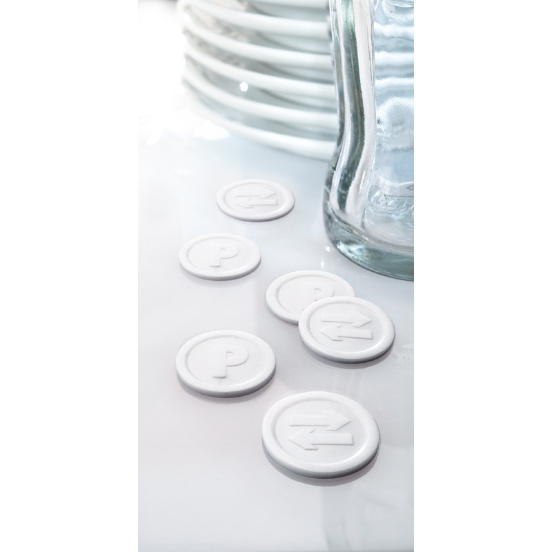 Sigel WM010 Tokens Deposit, Diameter 2.5 cm, White (100 pieces)