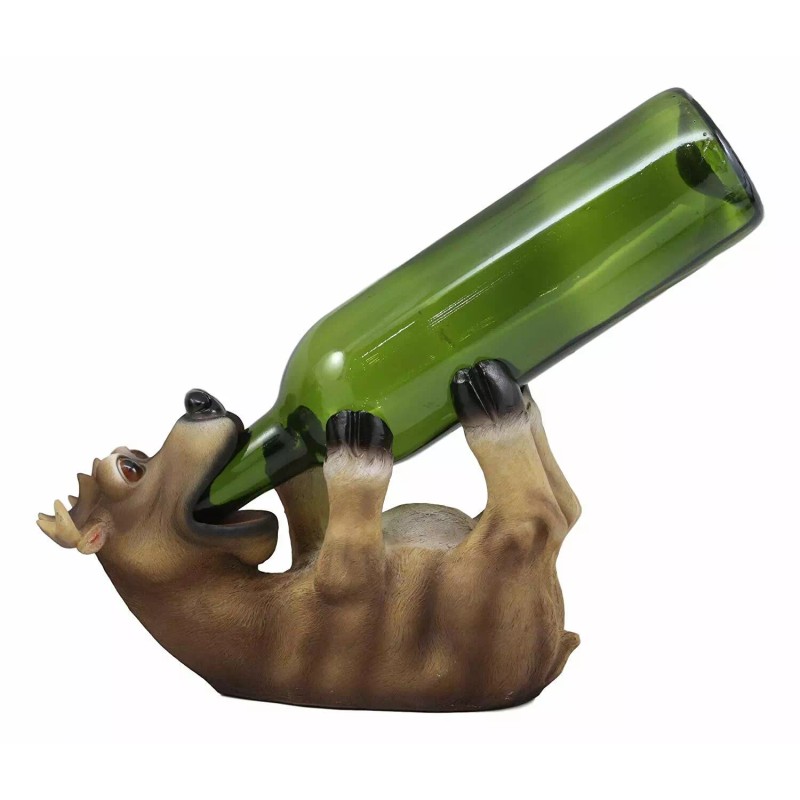 Ebros Gift Rustic Cabin Lodge Decor Drunk Comical Deer Wine