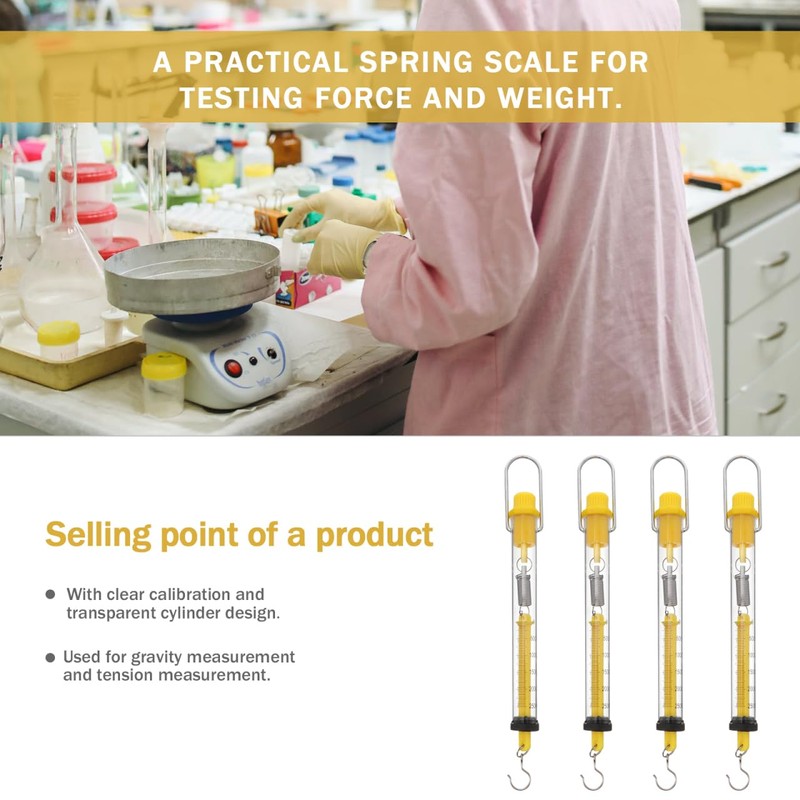 ULTECHNOVO School Newton Metre 2.5kg Round Spring Scale Newton Meter