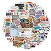Sticker Junkies Reading Stickers 50 Pcs Waterproof Aesthetic Cute Stickers