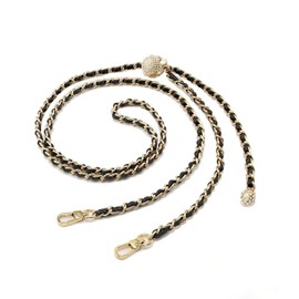 yufana Shoulder Strap Gold Strap Chain, Chain Bag Handles, Bag Chain, Shoulder Strap (Light Gold 309)