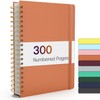 Forvencer Lined Spiral Journal Notebook with 300 Numbered Pages, B5