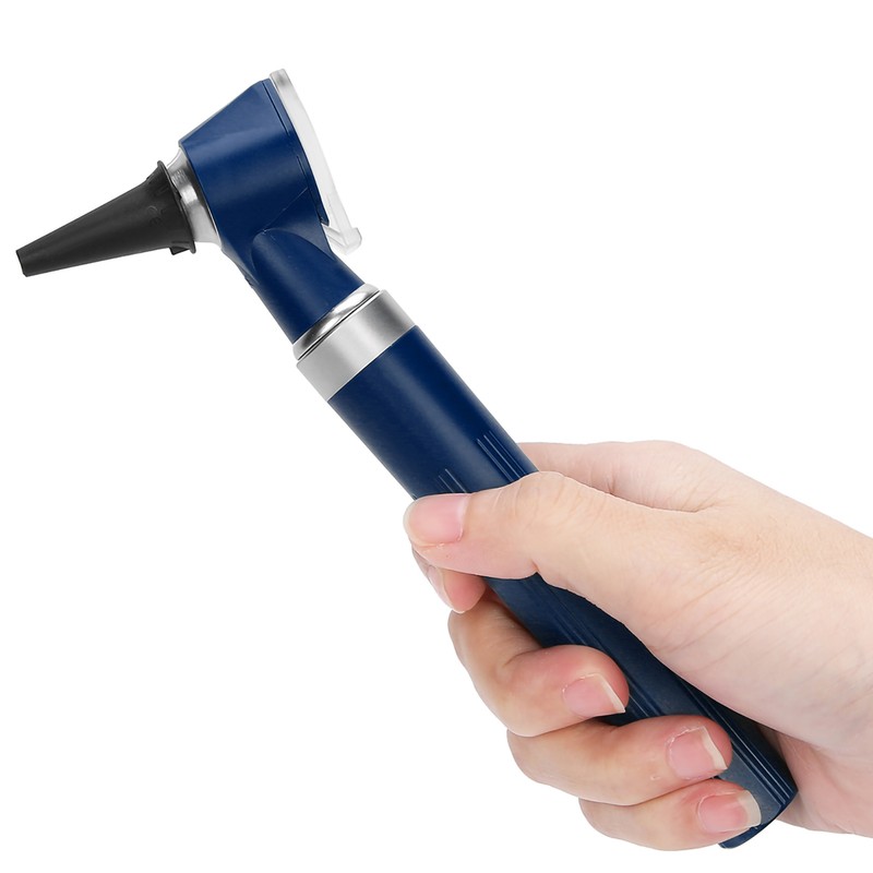 Professional Diagnostic Kit Ear Care Examination Otoscope Eardrum Endoscope SpeculumBlue