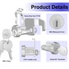 Ymtzfu 1 Pack Mailbox Lock,Mailbox Lock Replacement Heavy-Duty Cam C7120