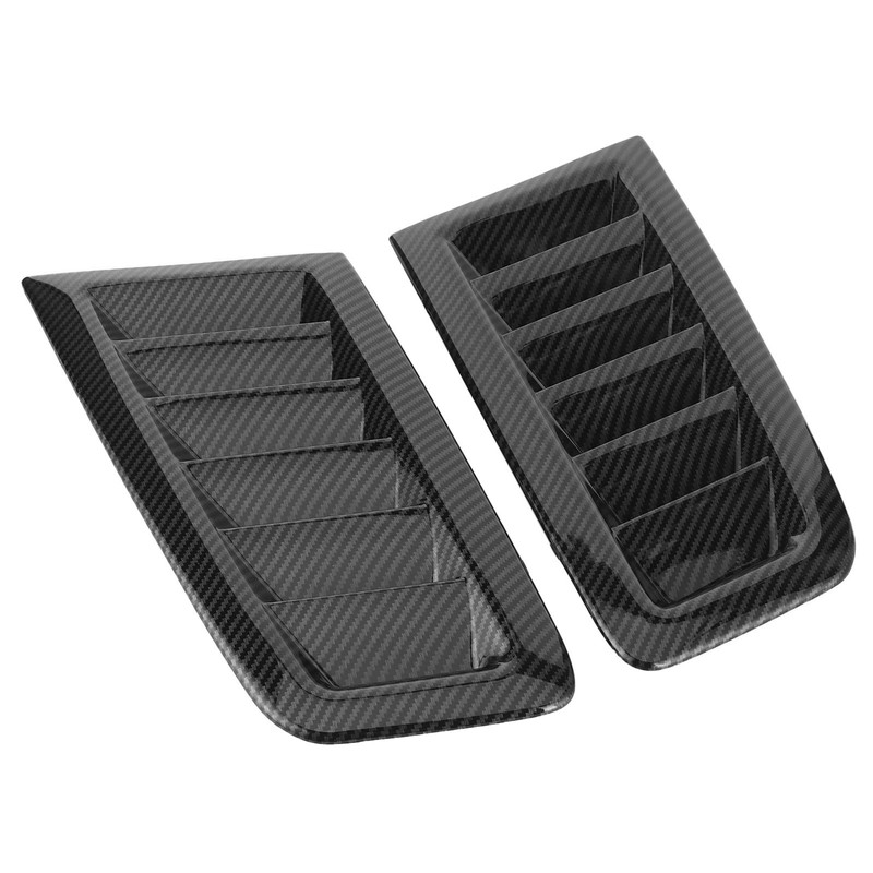 Aramox 2Pcs Universal Bonnet Air Vents Engine Hood Car Exterior