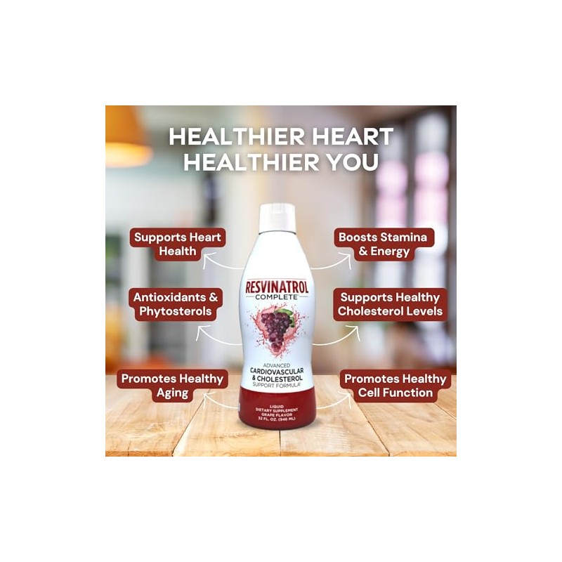 Resvinatrol Complete 32 Ounce Liquid Supplement by EffiHealth