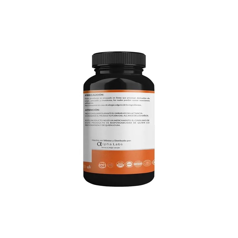 Omega 3 Alpha Labs Alta Potencia 180 Cap Aceite De