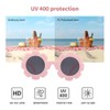 YANGUN 2 PCS Baby Sunglasses with Strap, Cute Flower PolarizedSunglasses,