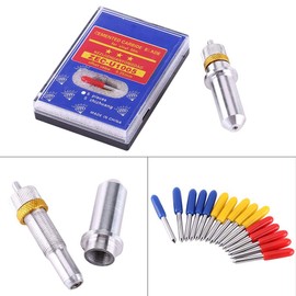 Lettering Blade 15pcs Tungsten Steel Plotter Cutter Blade Cutting Tool 30, 45, 60 Degree Vinyl Cutter Blades with Holder