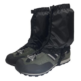 Mountaineering Gaiter Black Made of Lightweight Waterproof Material Breathable Dirt-Proof, Anti-Dirt, Anti-Sand, Suitable for Men and Women, Climbing Snow Gaiter, Suitable for Hiking and Inclement