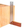 250mm Right Angle Ruler Multi Function Mahogany Thickened Measuring Ruler