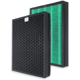 Fette Filter - 400/400S Replacement Filter compatible with Coway AIRMEGA Max2 400 400S 400(G) 400S(G) Max2 Green True HEPA and Active Carbon Filter Set, AP-2015-FP, 2 Pack