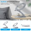OMOTON Adjustable Laptop Stand with 360 Rotating Base, Ergonomic Laptop