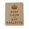 'Pack of 8 Raclette Mat Raclette Beech Wood/with Laser Engraving