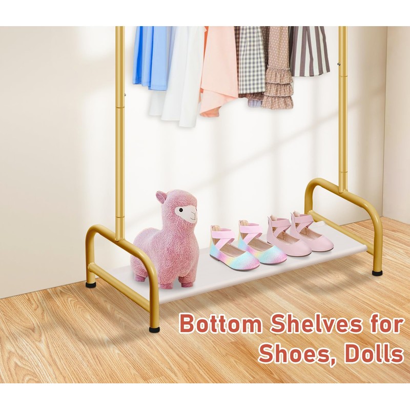 SLEEPING LAMB Baby Clothing Rack, Small Kids Clothes Rack with