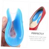 PACKOVE 2pairs U-Shaped Silicone Heel Cups Shock-Absorbent Foot Care Pads