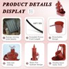Metal Solar Powered Water Fountain with Backup Battery,Outdoor Fountains