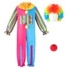 ReliBeauty Clown Costume for Kids Boys and Girls Circus Costume