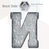 CraftyCrocodile 7" Galvanized Metal Letters for Wall Decor - 3D