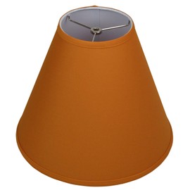 FenchelShades.com 6" Top Diameter x 14" Bottom Diameter x 12" Slant Height Fabric Barrel Lampshade Spider Attachment (Gold)