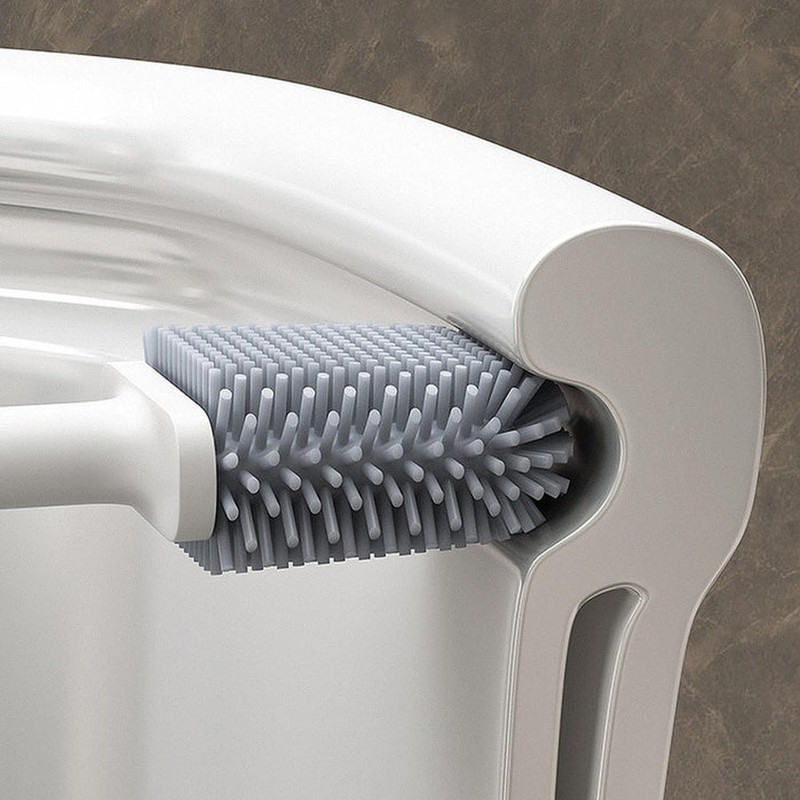 JOYBOS Toilet Brush with H.38cm Base, Nylon (bristles), Plastic (handle),