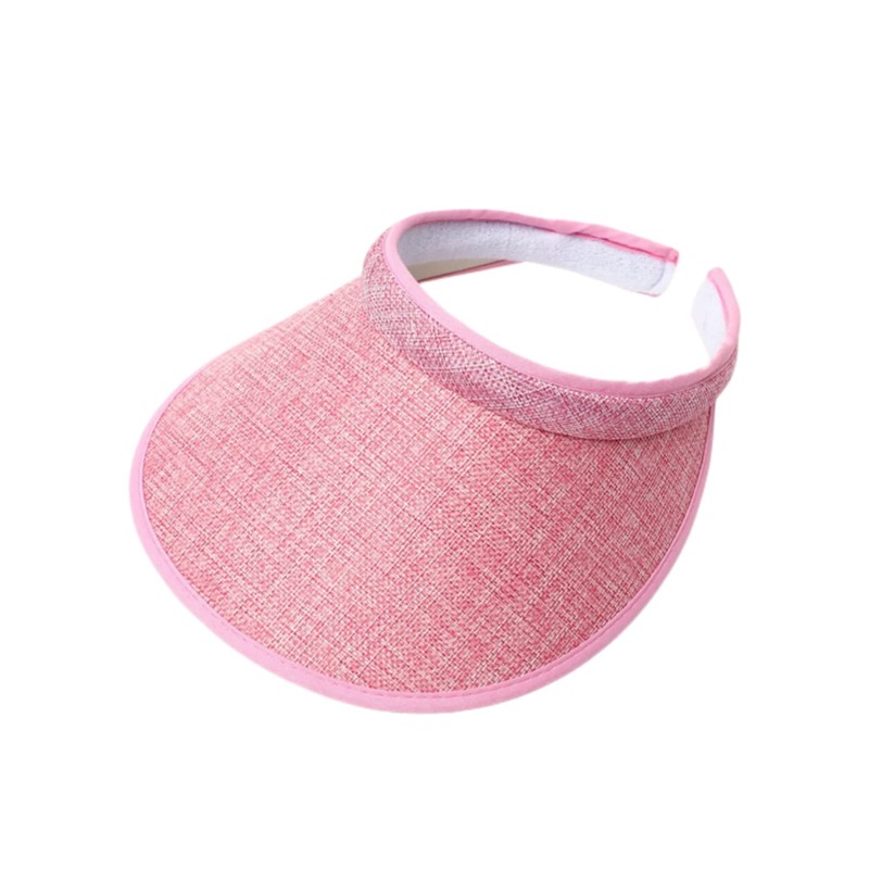 jecvxor Visera sin cordones cubierta de tela para mujer, visera