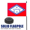 JBSJBS Black Base Desk Flag 2 Pack (Arkansas)