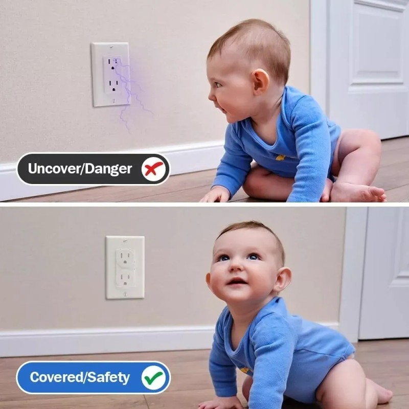 Cubre Enchufe Tapones Contactos Eléctrico 60pz De Niño Bebes