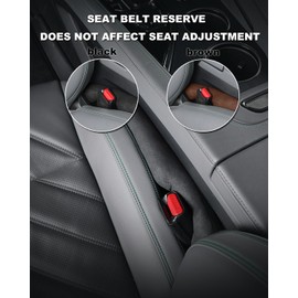 AUEOTUAR Car Seat Gap Filler Universal Stop Things from Dropping Fill The Gap Between Seat and Console Stop Cellphone Wallet Keys Coins from Dropping 2Pack (Brown)