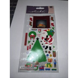EK Success Brands Sticko CHRISTMAS EVE Stickers - 36 pcs Scrapbooking Fireplace Tree Decorating