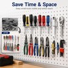 24 Pcs Silver 12 Pcs Screwdriver Organizer Tool Holders Multi-tool