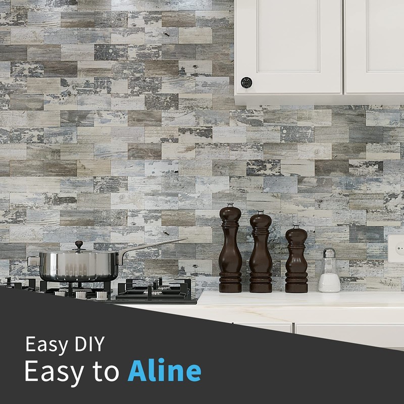 Art3d 10-Sheet Peel and Stick Backsplash PVC Wall Tile, Stickon