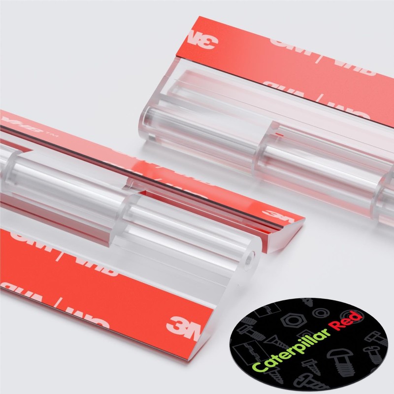 4X Acrylic Hinges - No Glue Required. Transparent Clear Plastic