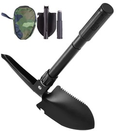 Folding Shovel Multifunctional Mini Foldable Shovel Survival Spade Portable Entrenching Tool for Gardening Camping Hiking Backpacking Fishing