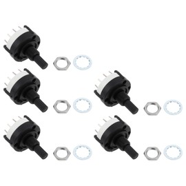 OTOTEC 5pcs Rotary Switch 26 X 38mm Step Switch 0.3A 125-250V for PCB Mounting (3 Pin 4 Way)