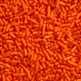 DECOPAC Candy Sprinkles, 26oz, Orange Sprinkle Mix, Fancy Sprinkles in Handheld Container, Edible Sprinkles For Celebration Cakes, Cupcakes, Cookies - Orange