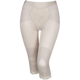 Wacoal GHK500 Women's Girdle, Move Shape, Mellow Girdle, Below Knee Length, Supports Hip and Knee Joints, Smooth Leg Movement, Cotton Blend Material (Body Fabric), Moderate Stomach Support, BR