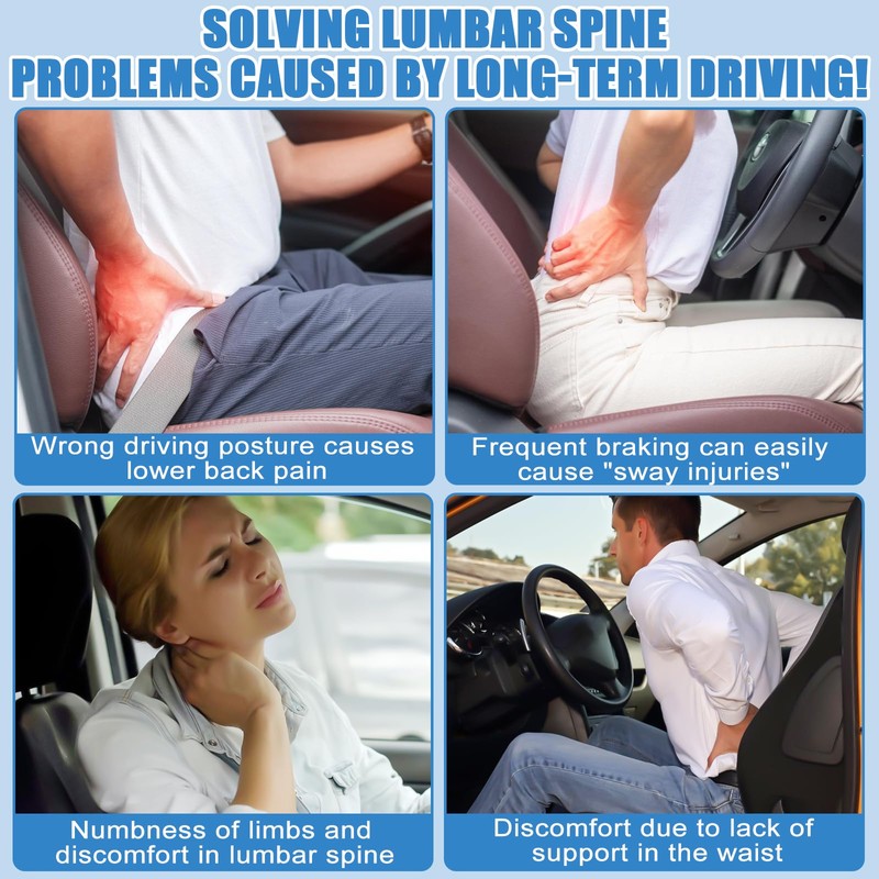GBKDQQ Lumbar Cushion, Back Cushion Sofa and Car, Non-Slip Lumbar