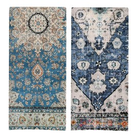 GCFET Vintage Kitchen Towels Set - Antique Oriental Dish Towels for Kitchen, Boho Decorative Hand Towels for Bathroom, 16x24 Set of 2