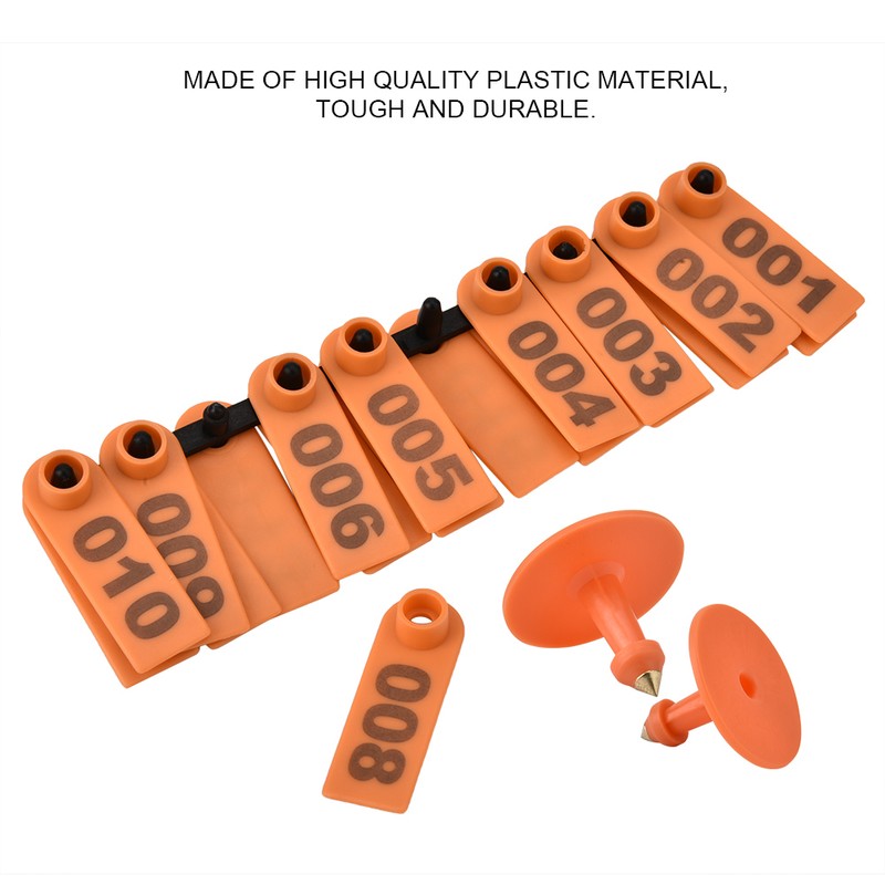 1-100 Number Plastic Livestock Ear Tag Animal Tag for Goat