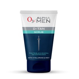 O3+ Alpha Men Acno D Tan Scrub With Hyaluronic & Mint 50gm
