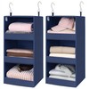 GRANNY SAYS 3-Shelf Closet Organizers and Storage, Foldable Hanging Closet