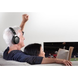 Sharper Image TV Wireless Headphones Silver