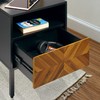 Bme Vivian Solid Wood Nightstand/Side End Table, Fully Assembled, with
