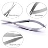 AYNKH Extra Fine Curved Cuticle Scissors Professional Precision Pointed Tip