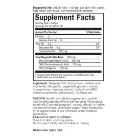 Garden of Life Suplemento Omega 3, 60 cápsulas sabor naranja