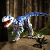 LEQUMOC Dinosaur in Building Sets, L007, Jurassic Velociraptor Mongoliensis, Dino