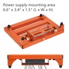 14" x 10.6" Aluminum Alloy Guitar Pedal Board with Power
