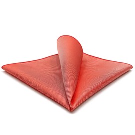 S&W SHLAX&WING Men's Pocket Cheefred Silk Solid, red